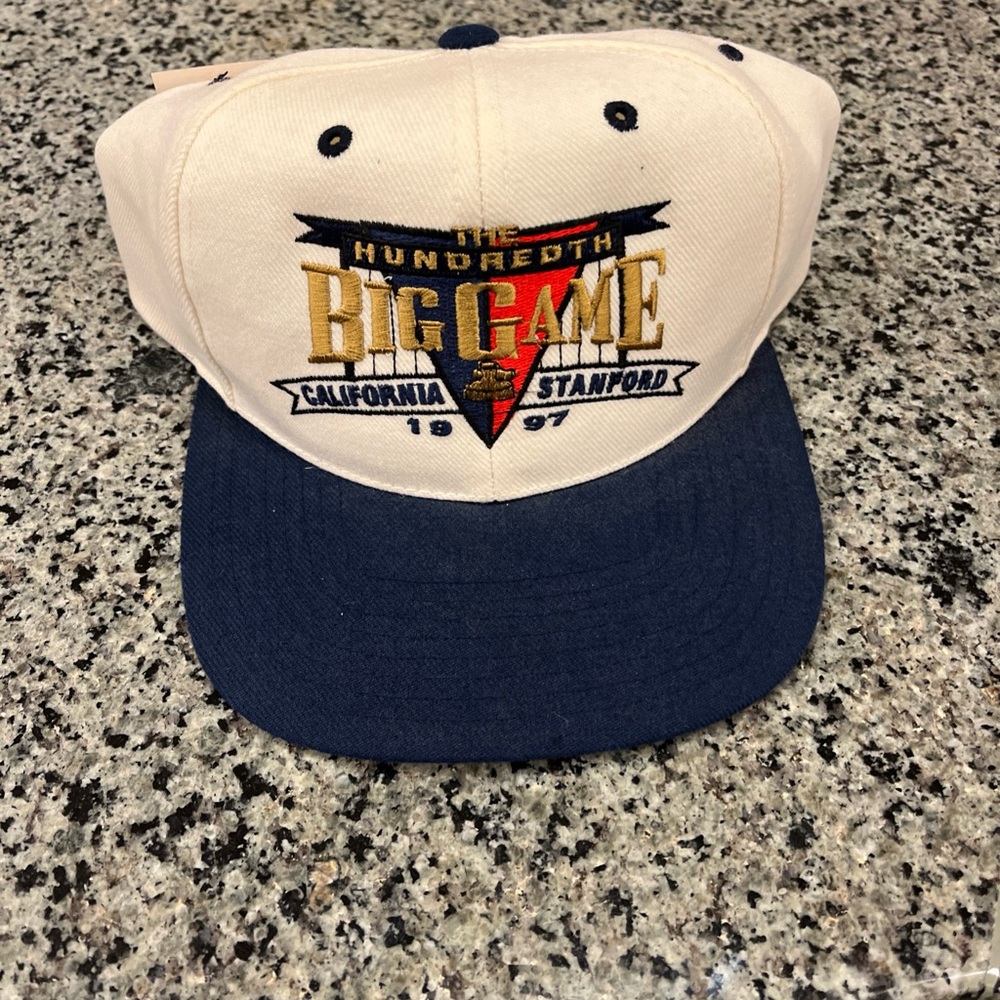 BNWT VINTAGE 1997 Hat 100th Big Game Stanford Vs Cal SNAPBACK HAT CAP